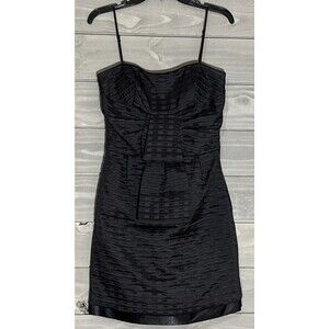 Max & Cleo Black Cocktail Formal Mini Dress Womens 4 Cruise Party Prom